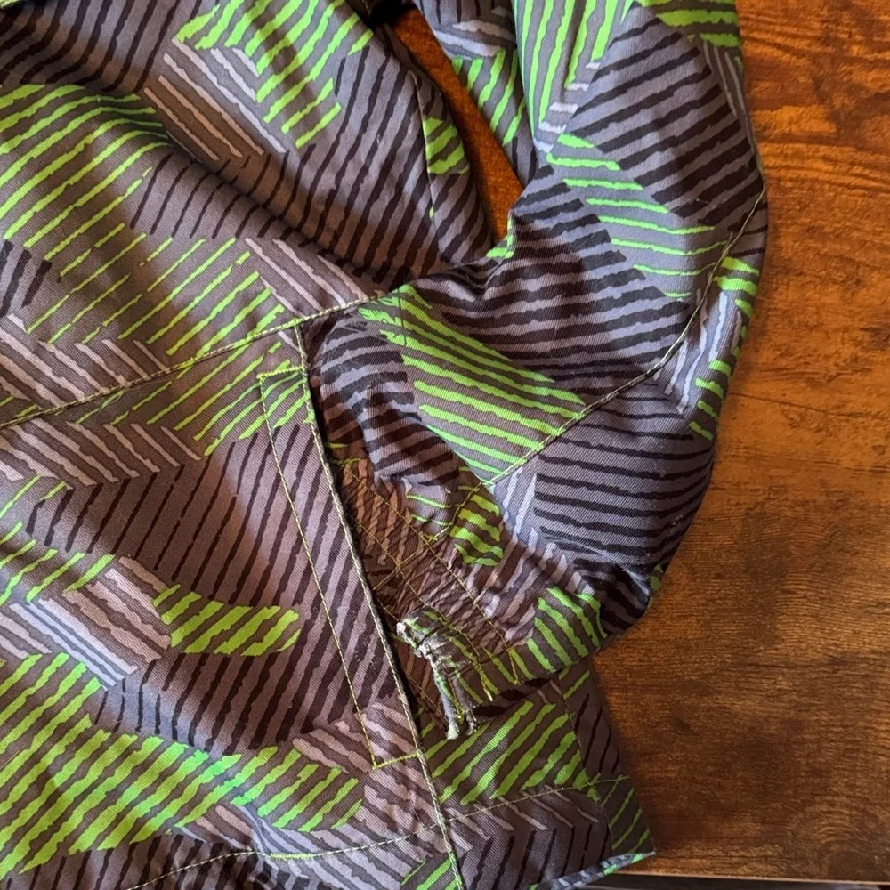 Columbia Kids Green and Black Raincoat